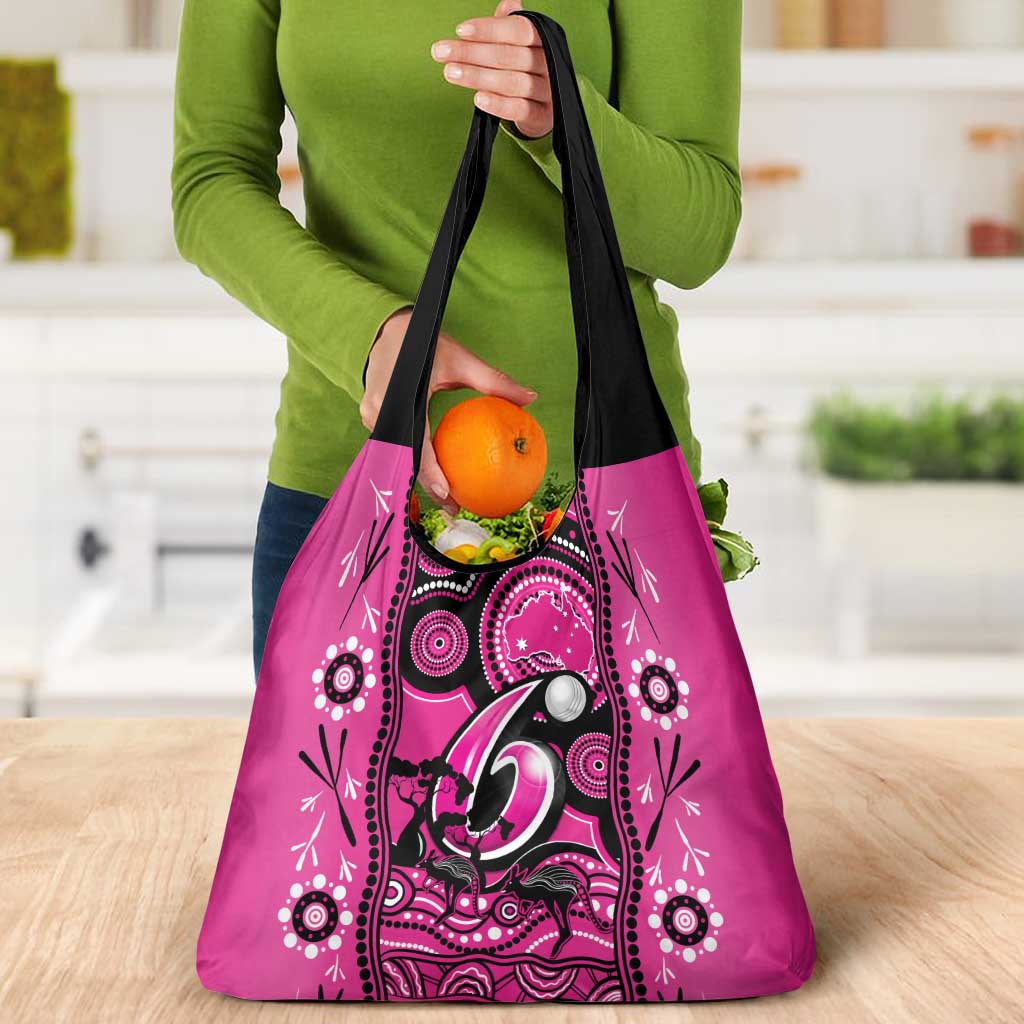 Sydney Sixers Cricket Grocery Bag Happy Australia Day Aboriginal Art