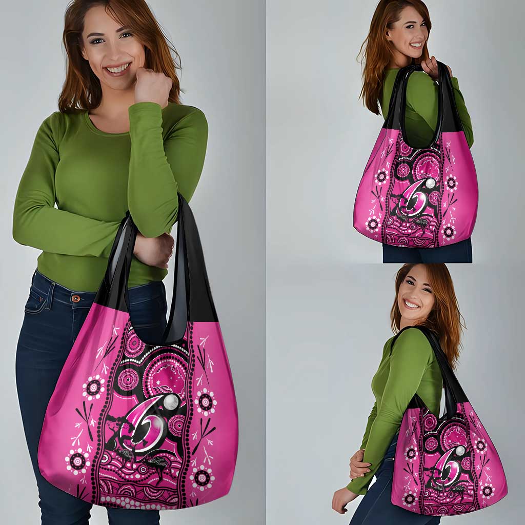 Sydney Sixers Cricket Grocery Bag Happy Australia Day Aboriginal Art