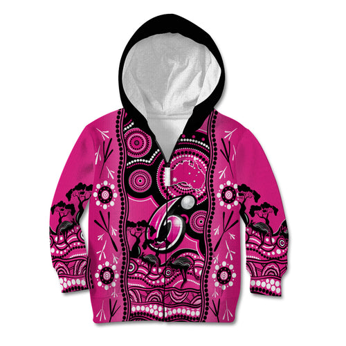 sydney-sixers-cricket-kid-hoodie-happy-australia-day-aboriginal-art