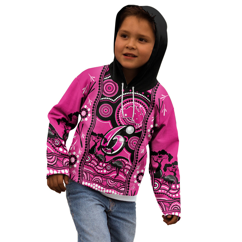 sydney-sixers-cricket-kid-hoodie-happy-australia-day-aboriginal-art