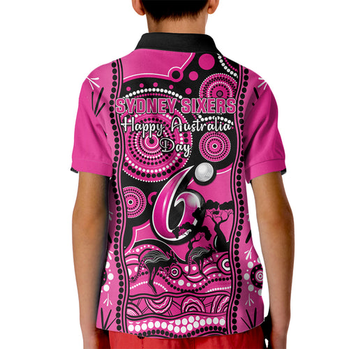 sydney-sixers-cricket-kid-polo-shirt-happy-australia-day-aboriginal-art