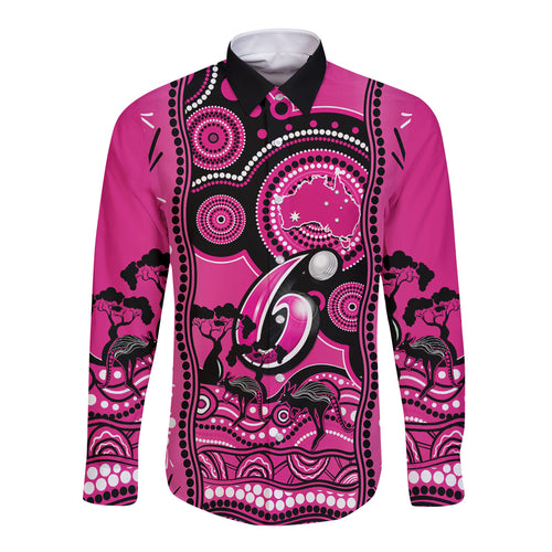 sydney-sixers-cricket-long-sleeve-button-shirt-happy-australia-day-aboriginal-art