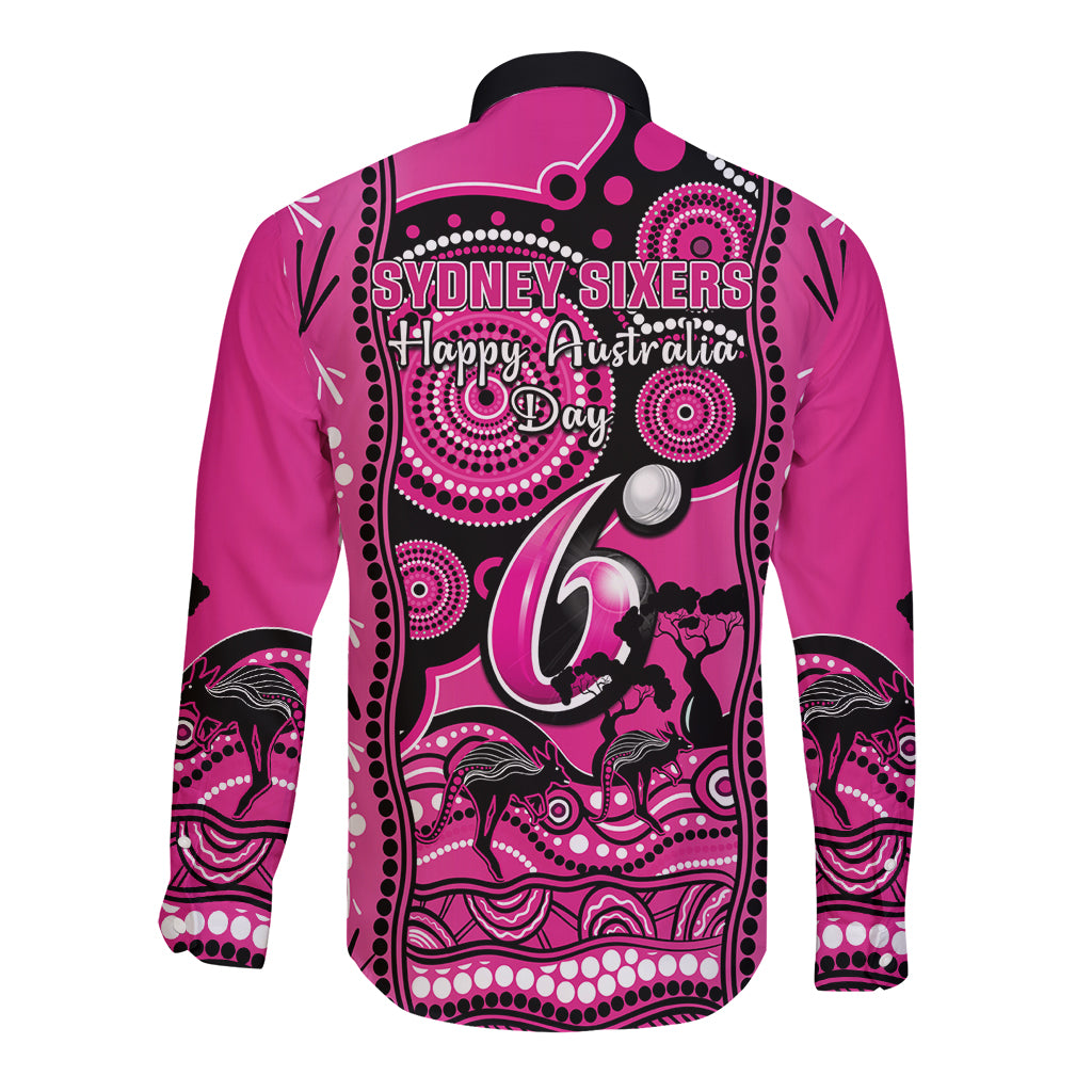 sydney-sixers-cricket-long-sleeve-button-shirt-happy-australia-day-aboriginal-art