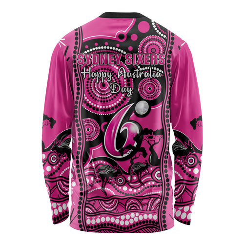 sydney-sixers-cricket-long-sleeve-shirt-happy-australia-day-aboriginal-art