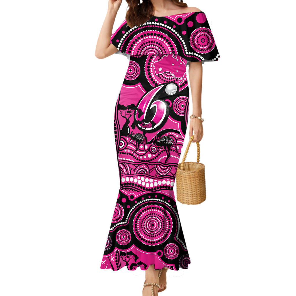 sydney-sixers-cricket-mermaid-dress-happy-australia-day-aboriginal-art
