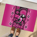 sydney-sixers-cricket-rubber-doormat-happy-australia-day-aboriginal-art