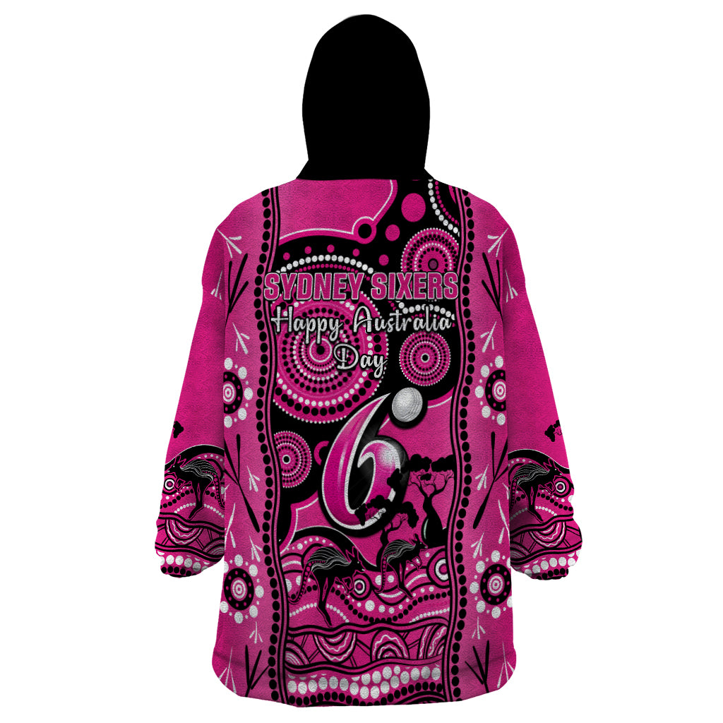sydney-sixers-cricket-wearable-blanket-hoodie-happy-australia-day-aboriginal-art