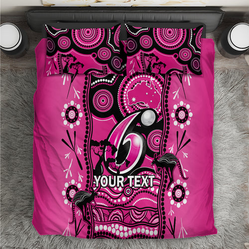 custom-sydney-sixers-cricket-bedding-set-happy-australia-day-aboriginal-art