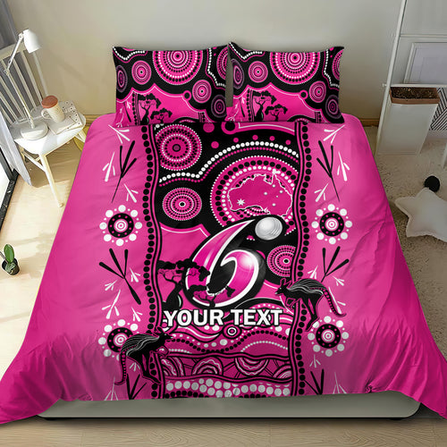custom-sydney-sixers-cricket-bedding-set-happy-australia-day-aboriginal-art