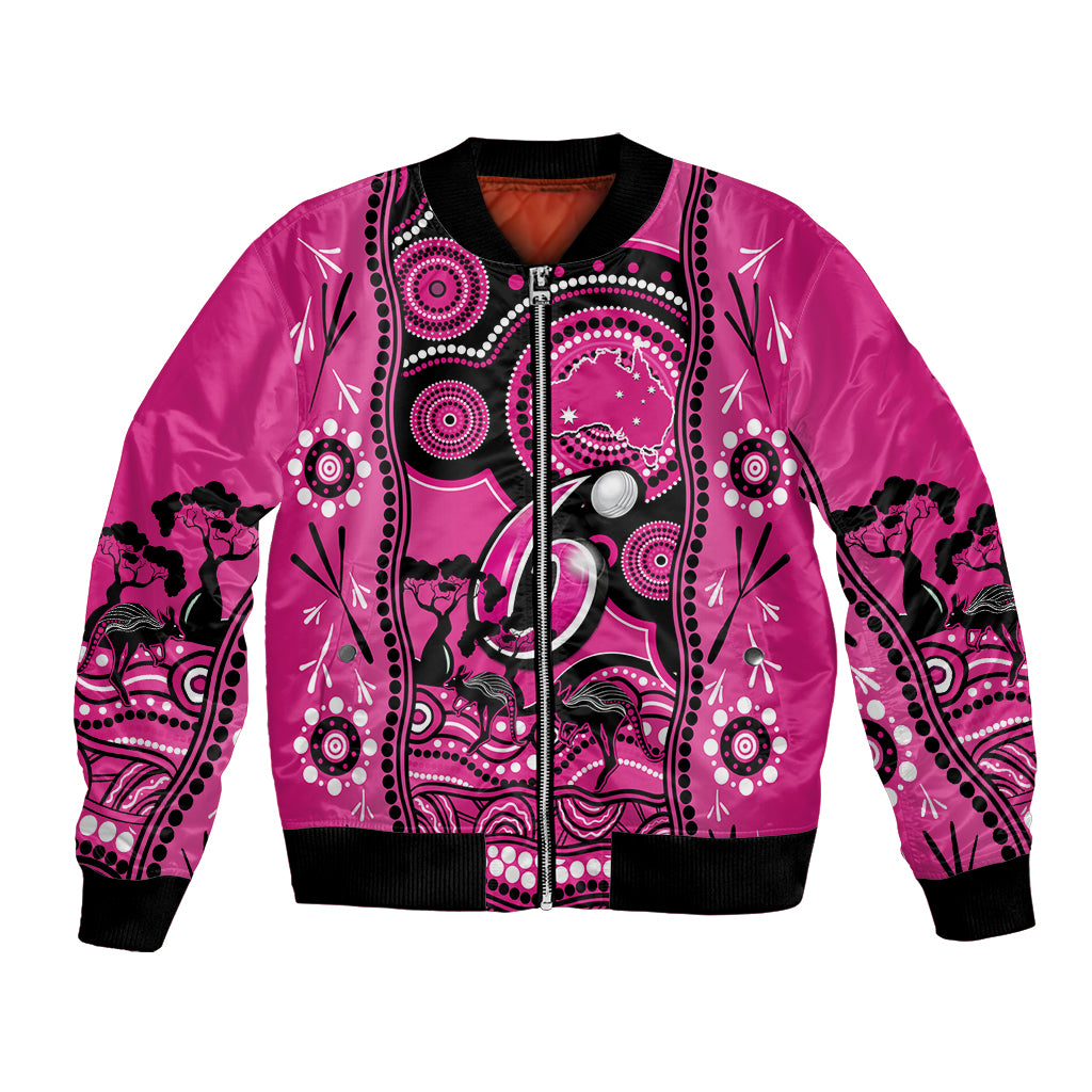 custom-sydney-sixers-cricket-bomber-jacket-happy-australia-day-aboriginal-art