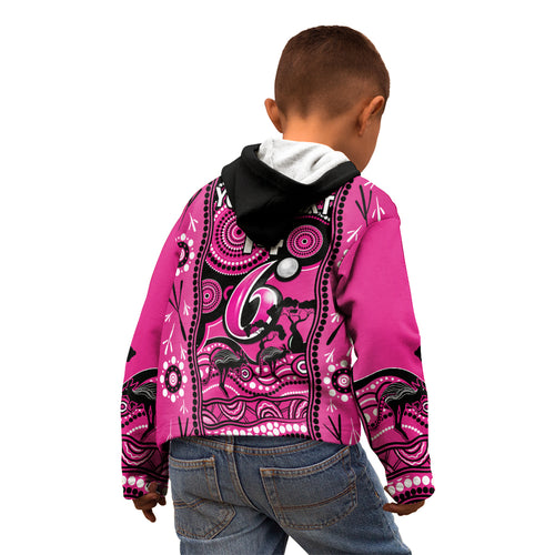 custom-sydney-sixers-cricket-kid-hoodie-happy-australia-day-aboriginal-art