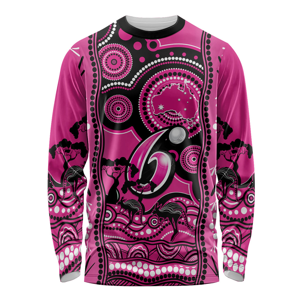 custom-sydney-sixers-cricket-long-sleeve-shirt-happy-australia-day-aboriginal-art