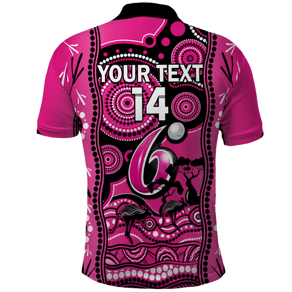 custom-sydney-sixers-cricket-polo-shirt-happy-australia-day-aboriginal-art