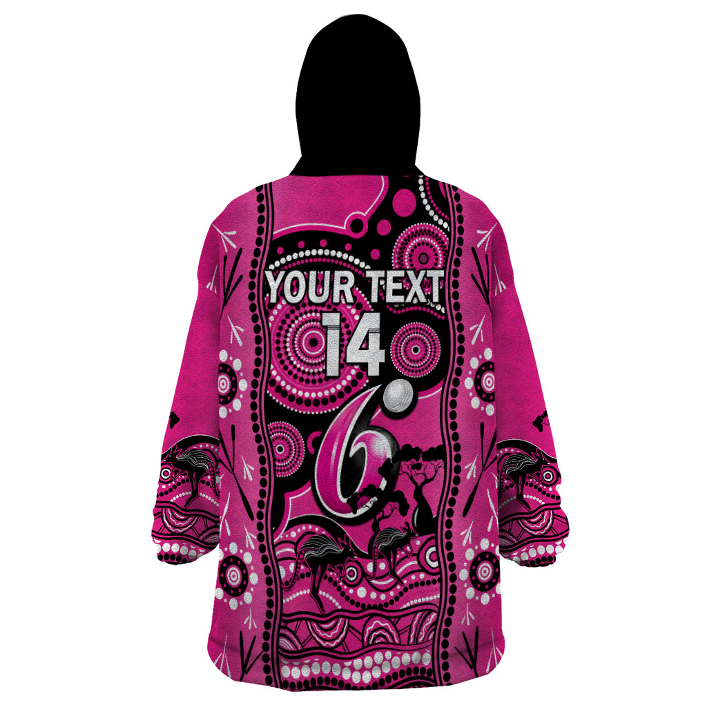 custom-sydney-sixers-cricket-wearable-blanket-hoodie-happy-australia-day-aboriginal-art