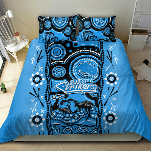 adelaide-strikers-cricket-bedding-set-happy-australia-day-aboriginal-art