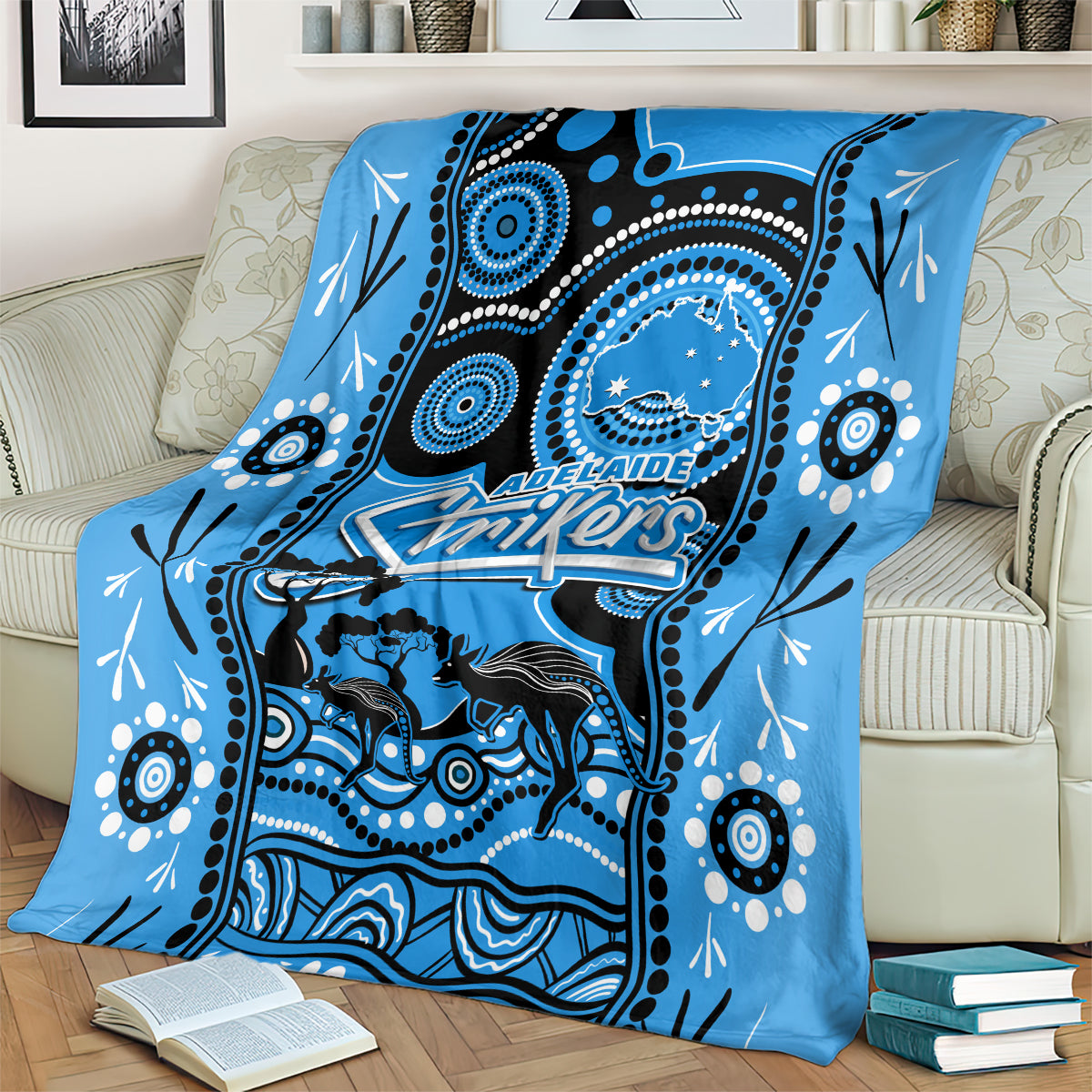 adelaide-strikers-cricket-blanket-happy-australia-day-aboriginal-art