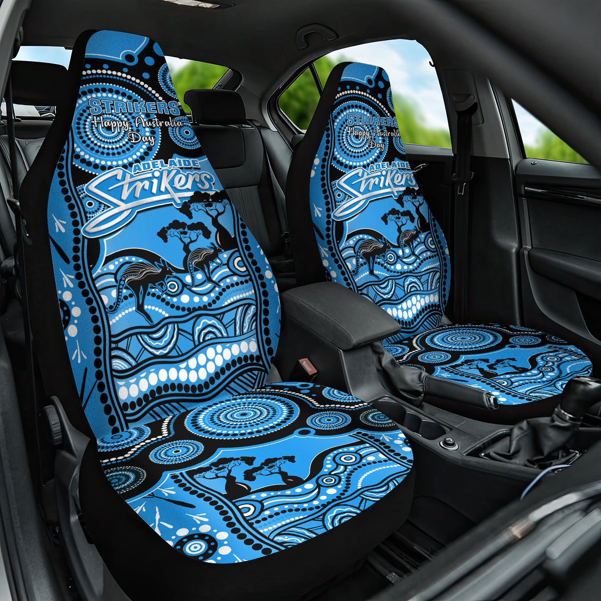 adelaide-strikers-cricket-car-seat-cover-happy-australia-day-aboriginal-art