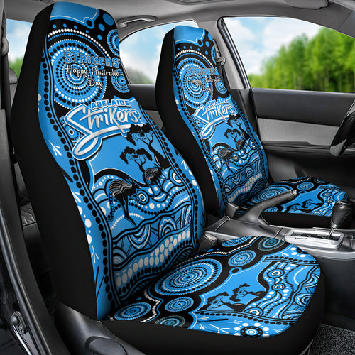 adelaide-strikers-cricket-car-seat-cover-happy-australia-day-aboriginal-art