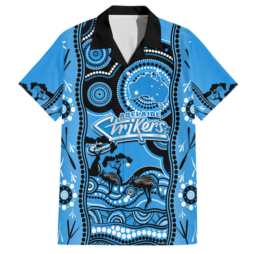 adelaide-strikers-cricket-family-matching-off-shoulder-maxi-dress-and-hawaiian-shirt-happy-australia-day-aboriginal-art