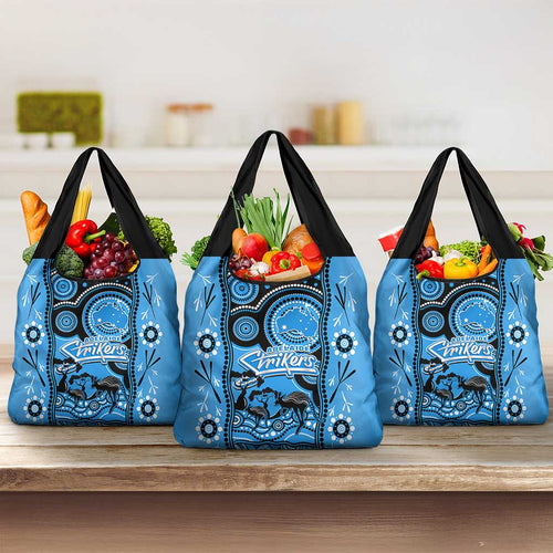 Adelaide Strikers Cricket Grocery Bag Happy Australia Day Aboriginal Art