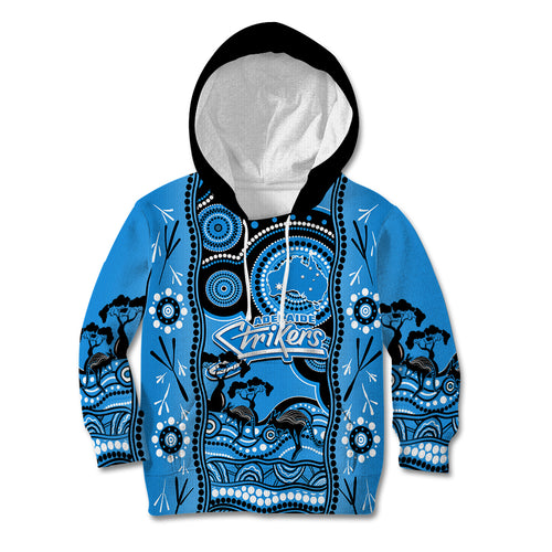 adelaide-strikers-cricket-kid-hoodie-happy-australia-day-aboriginal-art
