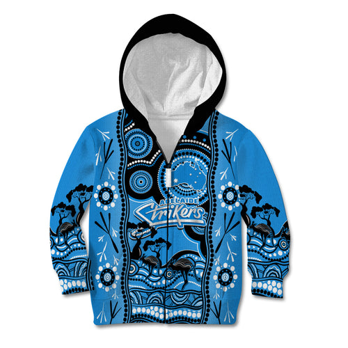 adelaide-strikers-cricket-kid-hoodie-happy-australia-day-aboriginal-art