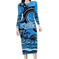 adelaide-strikers-cricket-long-sleeve-bodycon-dress-happy-australia-day-aboriginal-art