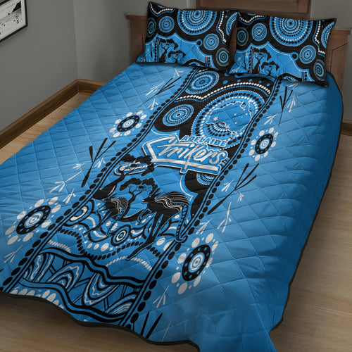 adelaide-strikers-cricket-quilt-bed-set-happy-australia-day-aboriginal-art