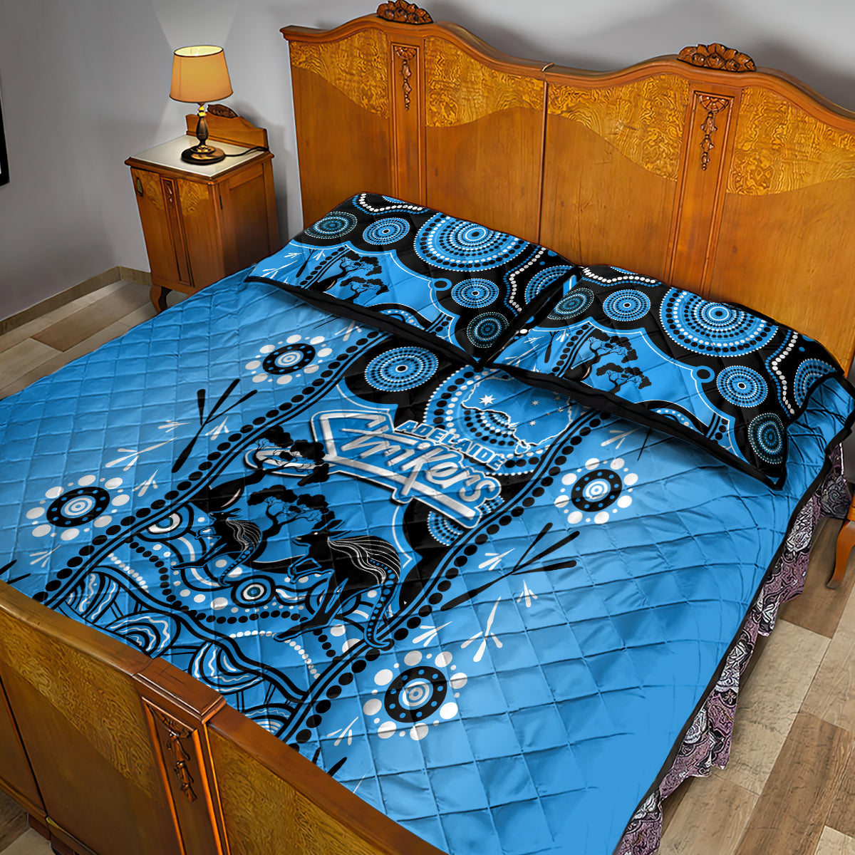 adelaide-strikers-cricket-quilt-bed-set-happy-australia-day-aboriginal-art
