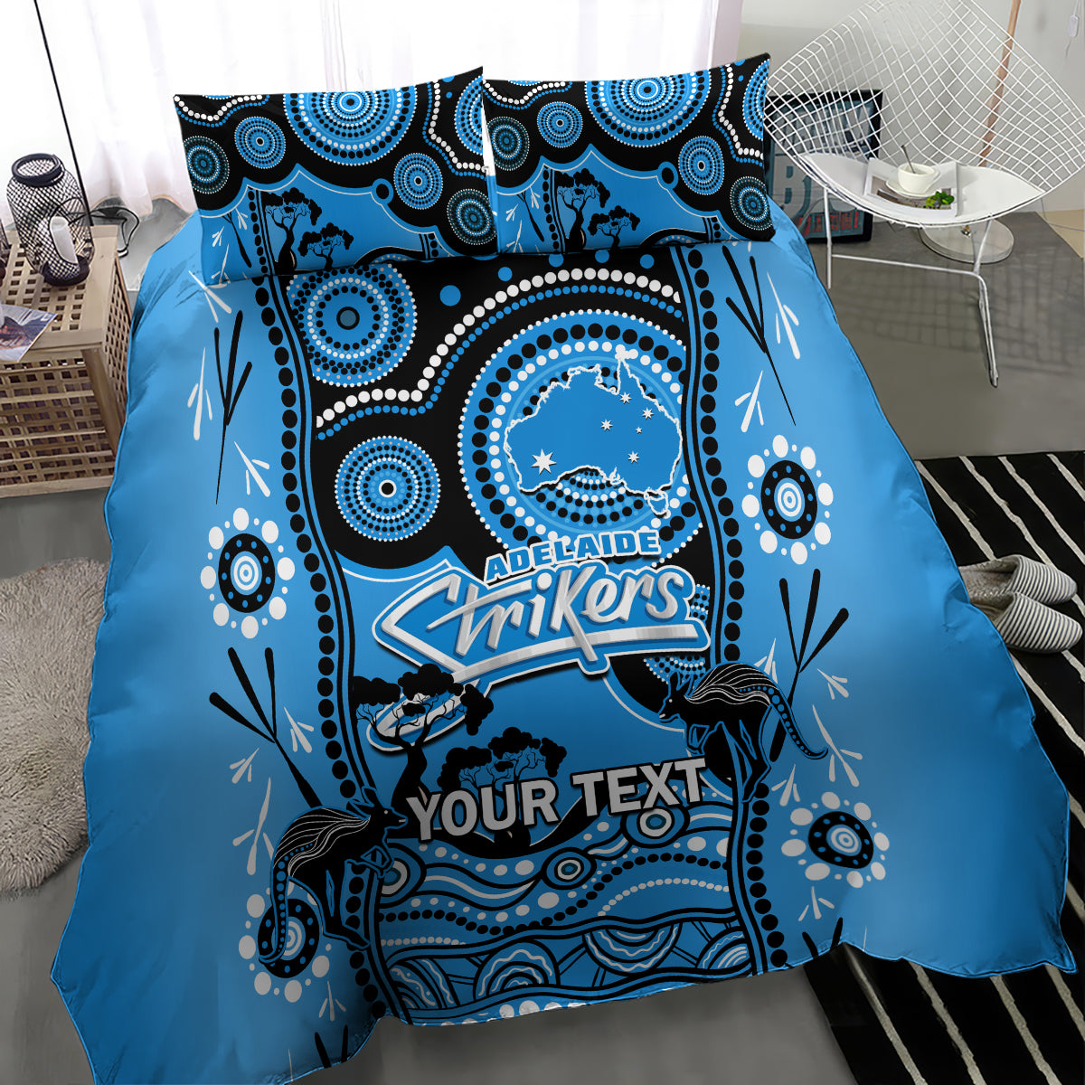 custom-adelaide-strikers-cricket-bedding-set-happy-australia-day-aboriginal-art