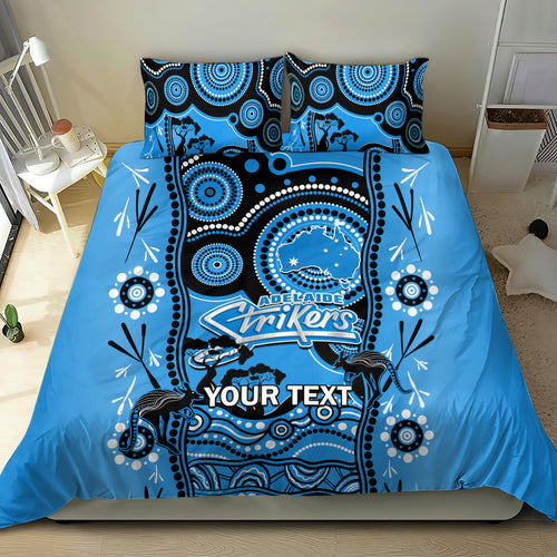 custom-adelaide-strikers-cricket-bedding-set-happy-australia-day-aboriginal-art