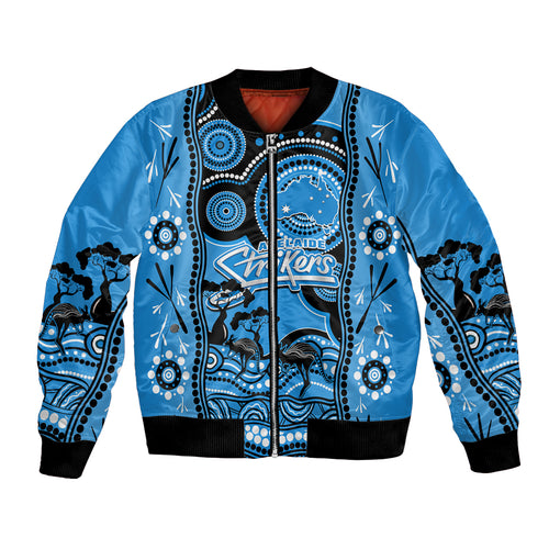 custom-adelaide-strikers-cricket-bomber-jacket-happy-australia-day-aboriginal-art