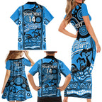 custom-adelaide-strikers-cricket-family-matching-short-sleeve-bodycon-dress-and-hawaiian-shirt-happy-australia-day-aboriginal-art