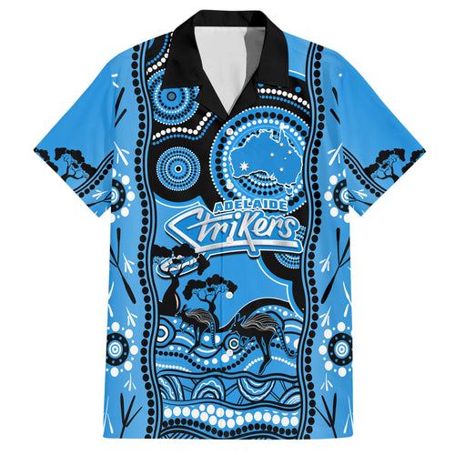 custom-adelaide-strikers-cricket-family-matching-short-sleeve-bodycon-dress-and-hawaiian-shirt-happy-australia-day-aboriginal-art