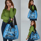 Custom Adelaide Strikers Cricket Grocery Bag Happy Australia Day Aboriginal Art