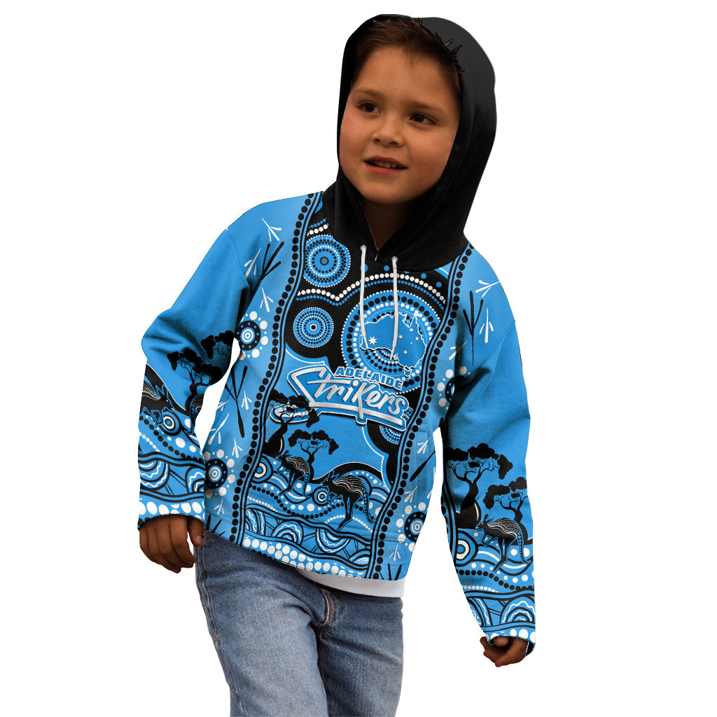 custom-adelaide-strikers-cricket-kid-hoodie-happy-australia-day-aboriginal-art
