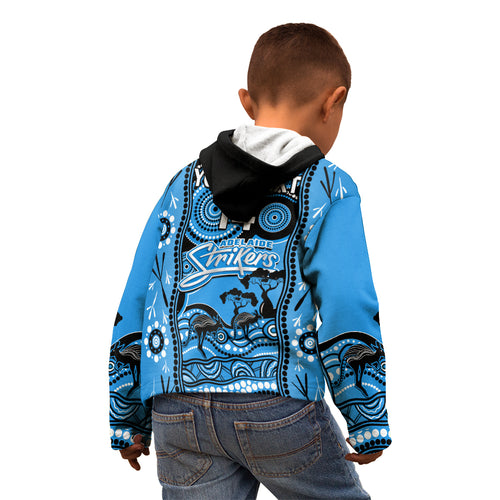 custom-adelaide-strikers-cricket-kid-hoodie-happy-australia-day-aboriginal-art