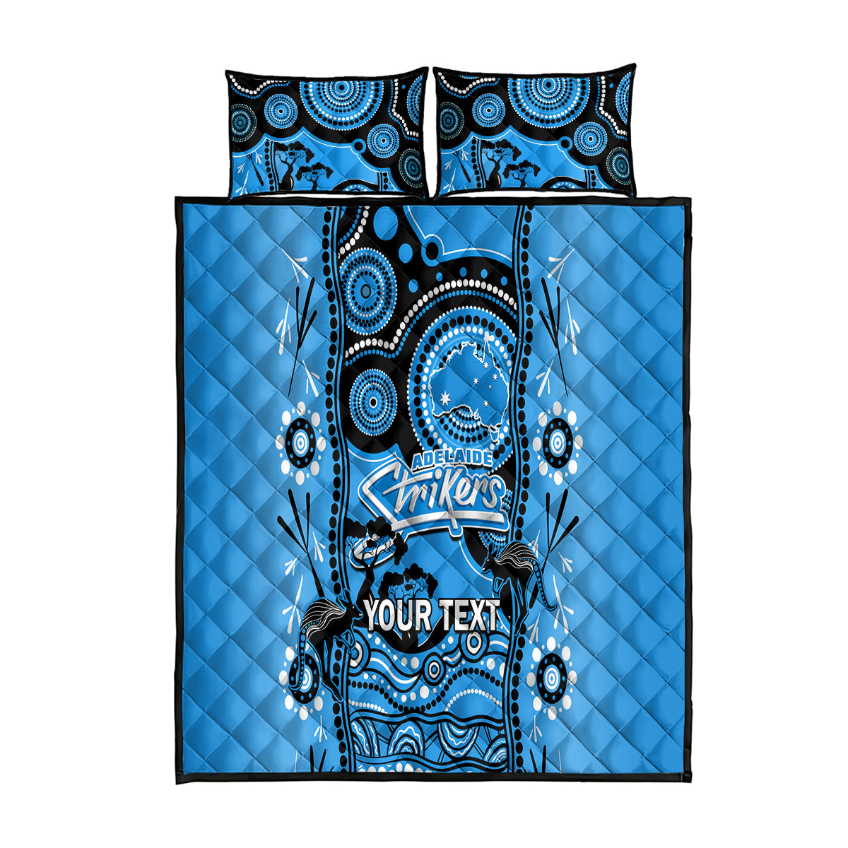 custom-adelaide-strikers-cricket-quilt-bed-set-happy-australia-day-aboriginal-art