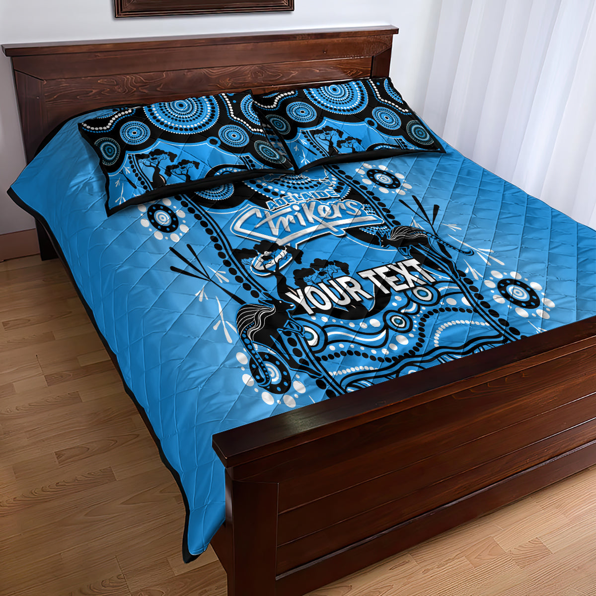 custom-adelaide-strikers-cricket-quilt-bed-set-happy-australia-day-aboriginal-art