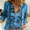 custom-adelaide-strikers-cricket-women-casual-shirt-happy-australia-day-aboriginal-art