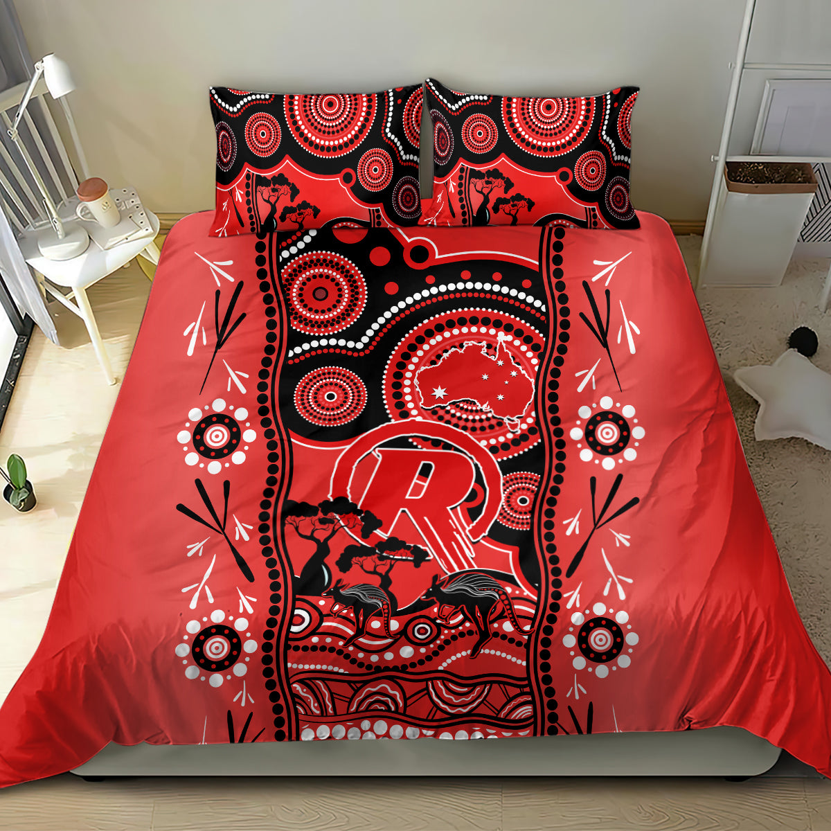 melbourne-renegades-cricket-bedding-set-happy-australia-day-aboriginal-art