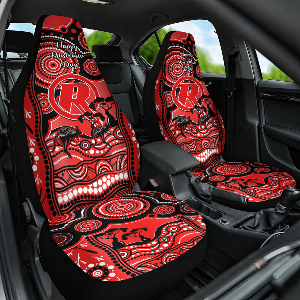 melbourne-renegades-cricket-car-seat-cover-happy-australia-day-aboriginal-art