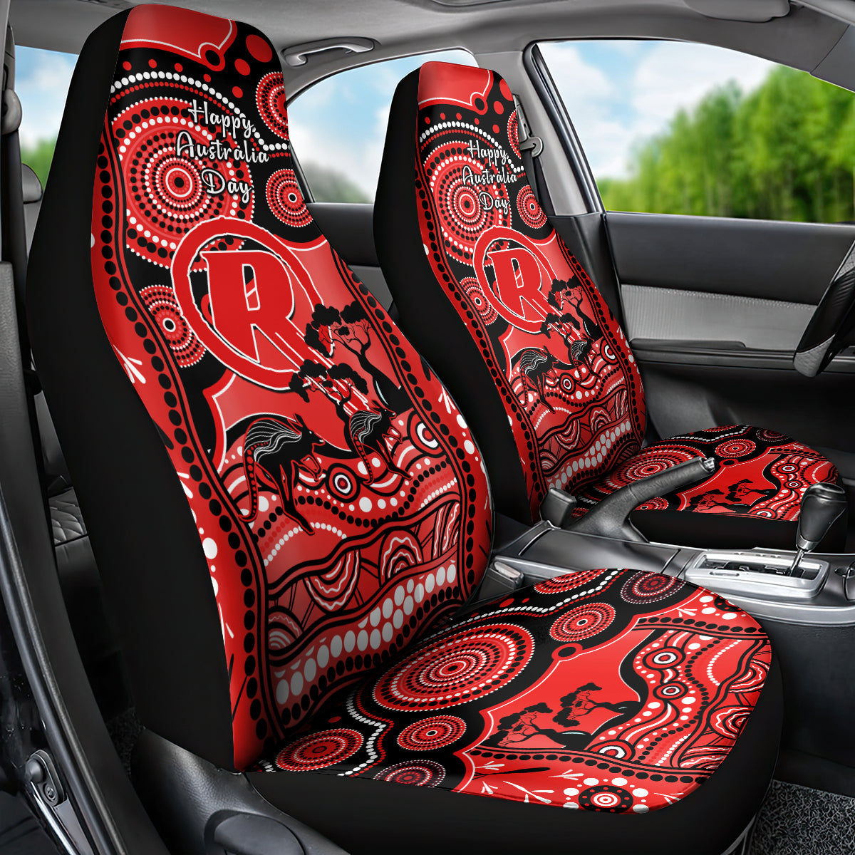 melbourne-renegades-cricket-car-seat-cover-happy-australia-day-aboriginal-art