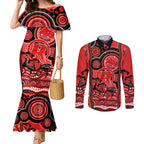melbourne-renegades-cricket-couples-matching-mermaid-dress-and-long-sleeve-button-shirt-happy-australia-day-aboriginal-art