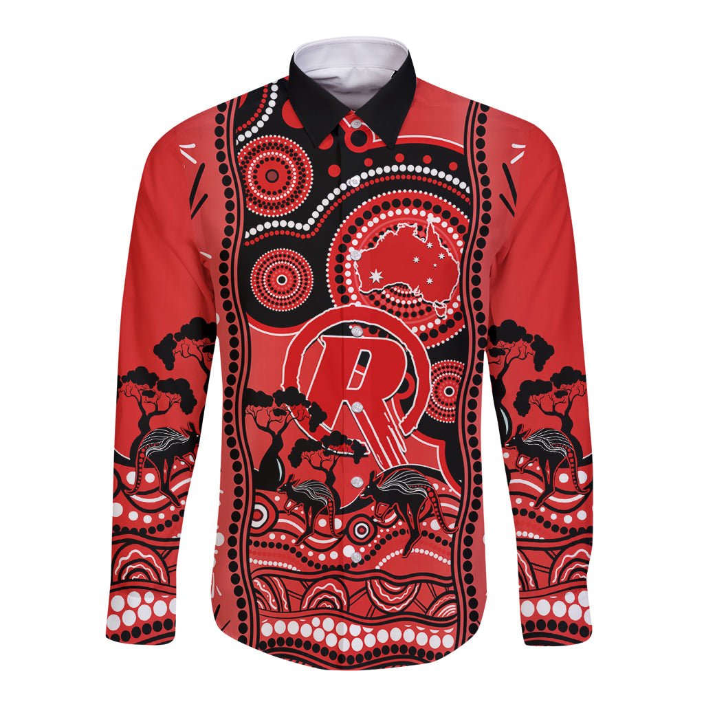 melbourne-renegades-cricket-long-sleeve-button-shirt-happy-australia-day-aboriginal-art
