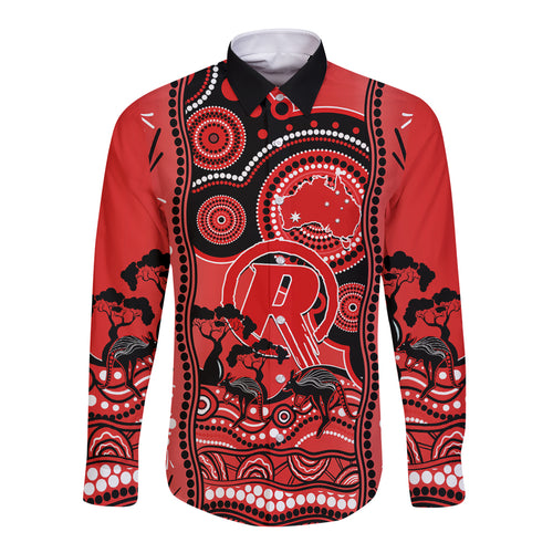 melbourne-renegades-cricket-long-sleeve-button-shirt-happy-australia-day-aboriginal-art