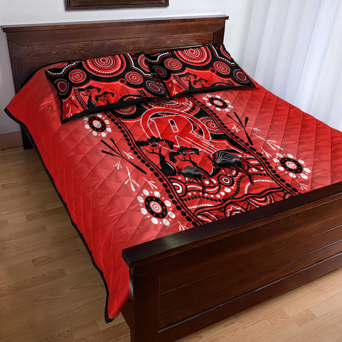 melbourne-renegades-cricket-quilt-bed-set-happy-australia-day-aboriginal-art