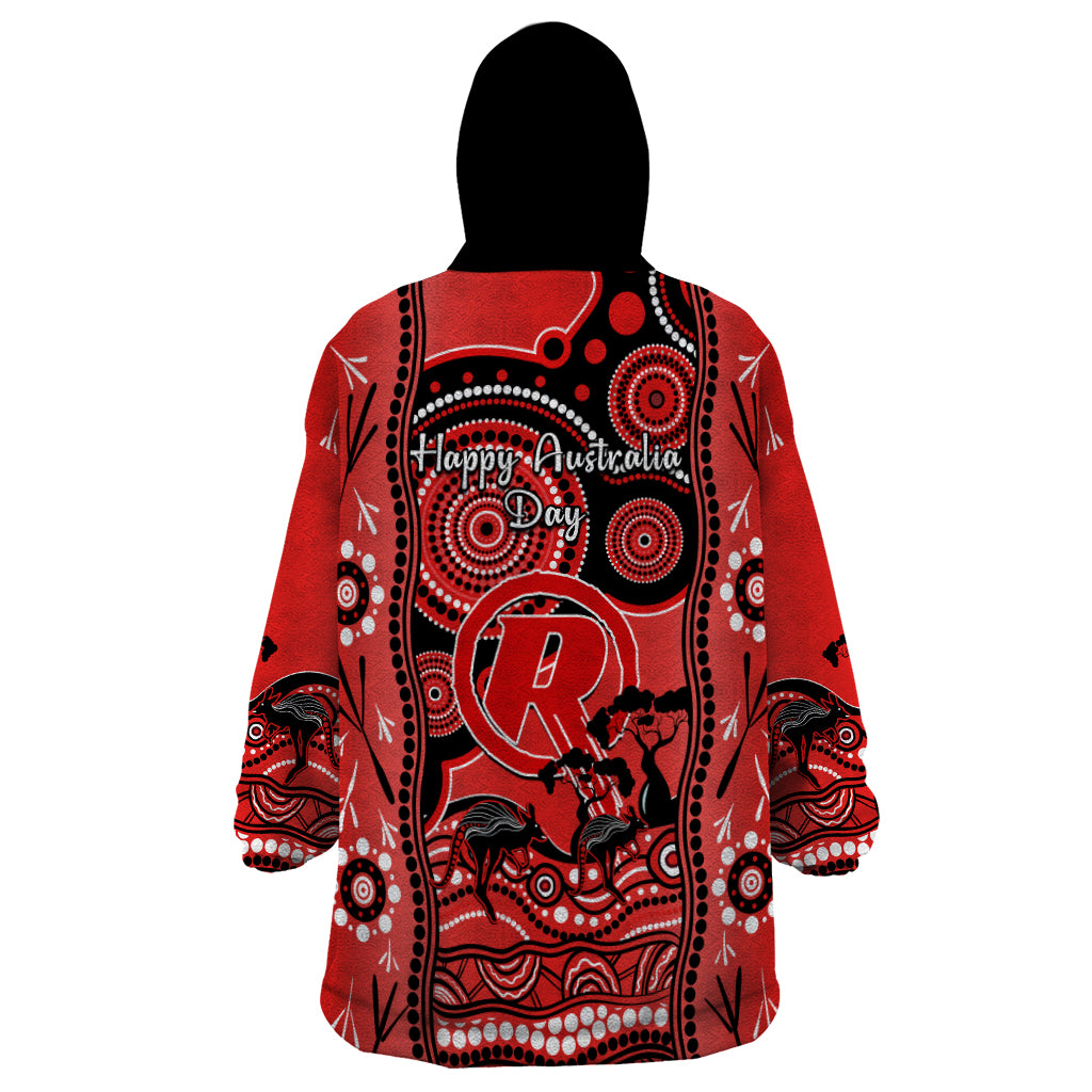 melbourne-renegades-cricket-wearable-blanket-hoodie-happy-australia-day-aboriginal-art