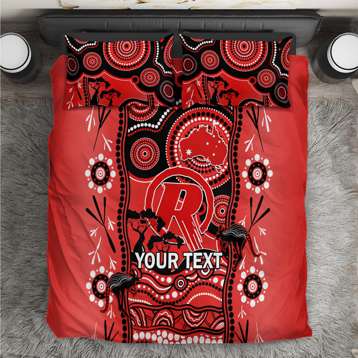 custom-melbourne-renegades-cricket-bedding-set-happy-australia-day-aboriginal-art