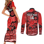 custom-melbourne-renegades-cricket-couples-matching-short-sleeve-bodycon-dress-and-long-sleeve-button-shirt-happy-australia-day-aboriginal-art
